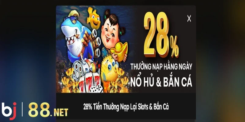 Tại sảnh cược bắn cá BJ88 có nhiều chương trình ưu đãi, khuyến mãi hấp dẫn